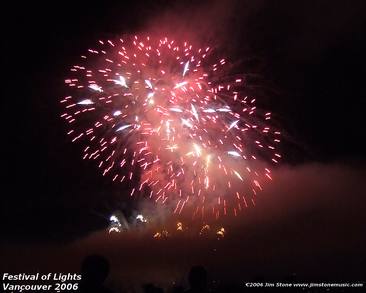 red strontium fireworks